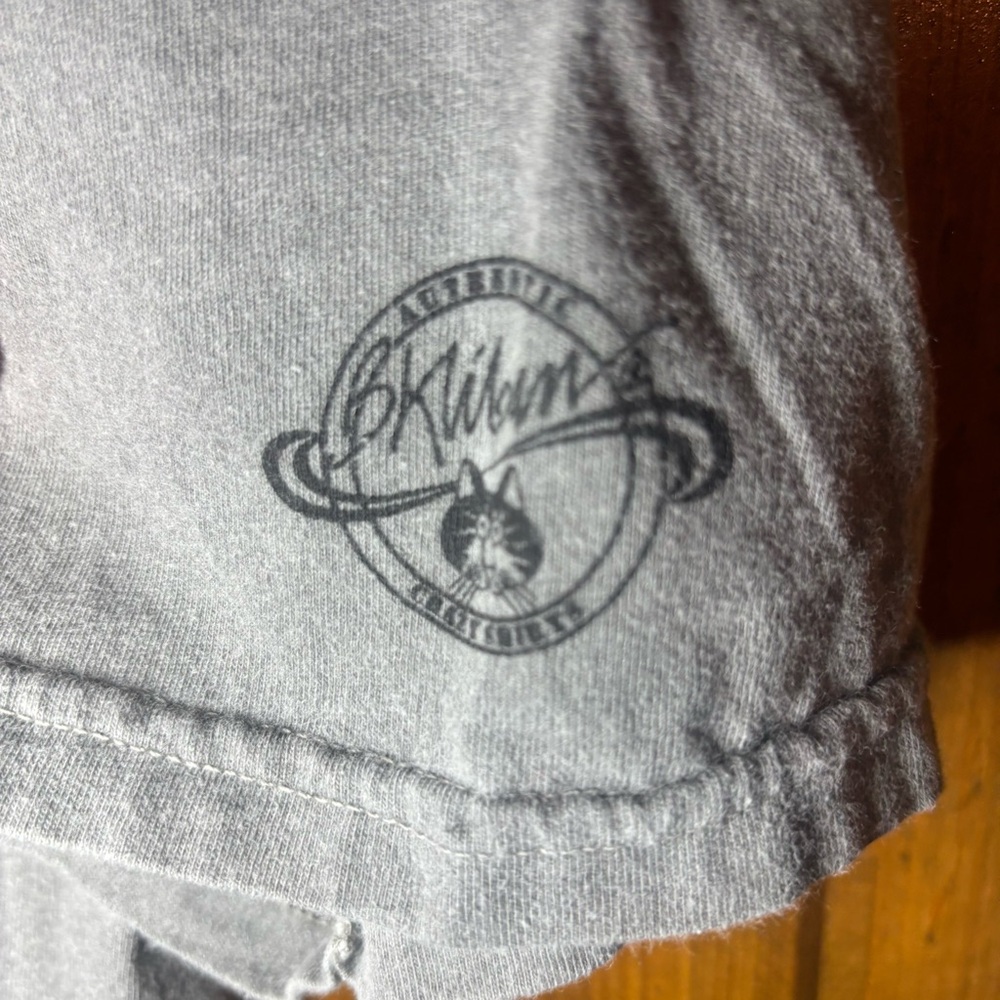Sumo Cat Gray short sleeve tee shirt - Picture 4 of 5